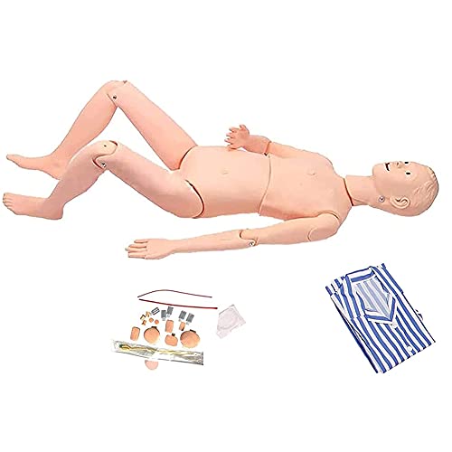 YAOLAN Multifunktionaler Pflegepuppe, Männlich und Weiblich Simulator-Anatomie-Medizinpuppe für Lehr Krankenpflegeausbildung Cover