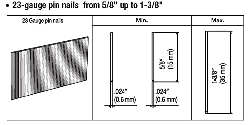 Carpenter Cp635 23 Gauge 1-3/8 Inch Pin Nailer | Pneumatic | 23 Gauge Pin Nails From 5/8-Inch Up To 1-3/8-Inch | Pinner #TOP7