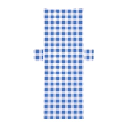Baoblaze Beach Chair Cover Towel with Pockets Practical Microfiber Lounge Towel Cover for Outdoor Trips, Blue