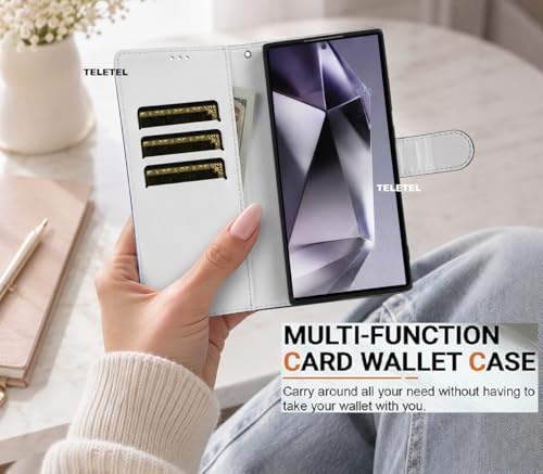 Image of TELETEL Dream Catcher Design Leather Flip Back Phone Case Wallet Cover with Card Slot Holder Kickstand - Multicolor for Vivo V50 5G