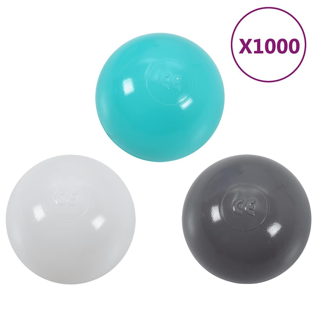 vidaXL Balles de Jeu 1000 pcs Multicolore, Balle pour Fosse à balles, Balle en Plastique, Balle de Terrain de Jeu, Balle, Balle de Piscine