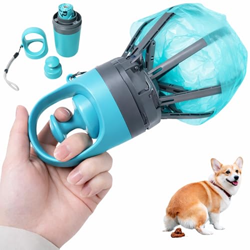 SNIFIT Dog Pooper Scooper for Small Medium Dogs - Portable Eco-Friendly Lightweight Poop Scooper for Dogs, Mini Waste Picker for Lawn, Grass, Gravel, and Easy to Carry (7.4 x 2.8in) Blue by SNIFIT - Used condition - US$14.96