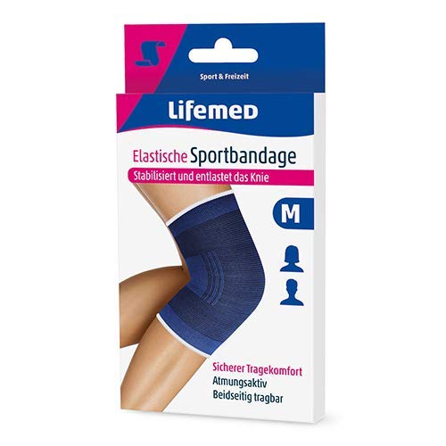 Lifemed Elástico Vendaje Deportivo Azul" Apoyo Rodilla" (XL) 96-er Pack