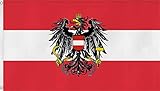 Fahnengröße frei wählbar normani Fahne mit Messingösen 90 x 150, 150 x 250 oder 300 x 500 cm wählbar Farbe Österreich Größe 150 x 250