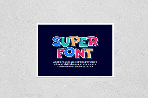 HardPress Kids' Colorful 3D Alphabet & Number Wall Art