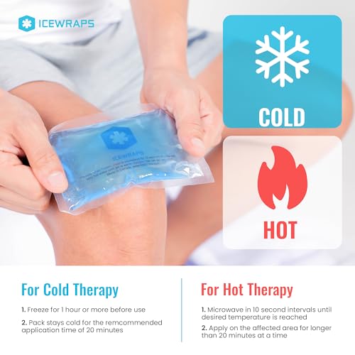 ICEWRAPS Hot & Cold Ice Packs - 3 x 5 in. Soft Gel Ice Packs – Reusable Hot & Cold Pack for Injuries Headaches, Joints, Fevers, & More – Puncture-Proof Material (6 Packs) - Image 5
