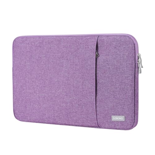 Image of Portable Monitor Case 14 Inch, Protective Carrying Sleeve for Most 14 inch Portable Monitors,Water Resistant Portable Display Bag with Accessory Pocket,Size-13.5 inchx8.8 inch Purple