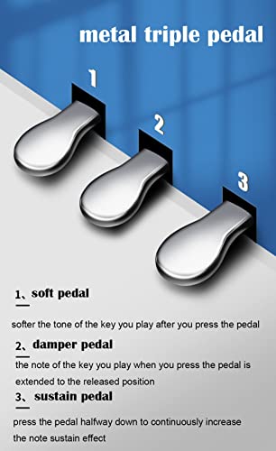 88 Key Full Size Weighted Keyboard Electric Piano Digital Piano With Triple Pedal And Piano Stand Supports Midi Usb Audio Mic And Headphones Keyboard Piano For Adults Children And Beginners #TOP5