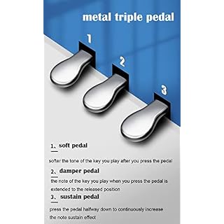88 CLÉ Digital Piano Clavier Piano Electric avec soutenance à pédale et à Piano Supports MIDI USB Micro Audio et… - Les Beatles, Paul McCartney, John Lennon, RIngo Starr, George Harrison 88 CLÉ Digital Piano Clavier Piano Electric avec soutenance à pédale et à Piano Supports MIDI USB Micro Audio et… – Image 4