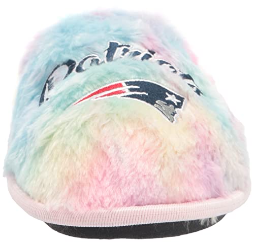 New England Patriots Rainbow Script Wordmark Slipper - Womens Large #TOP1