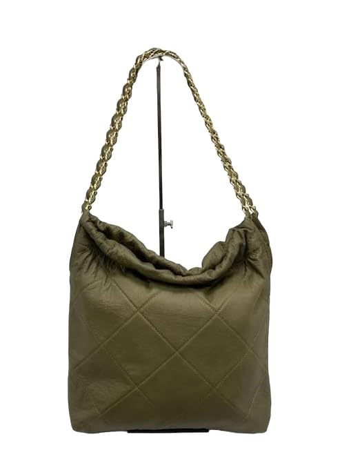 Sac besace en cuir sauvage matelassé HOOD LARGE 36x31x9cm
