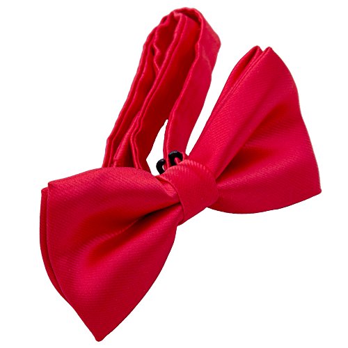 Kajeer Kids Boys Silk Bow Ties - Adjustable Bowtie For Baby Toddler Gifts(Red) #TOP3