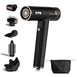 Shark SpeedStyle Pro Hair Dryer, High Performance High-Velocity Hair Dryer For All Hair Types w/ Scalp Shield Technology, 5 Attachments, Lightweight, Ionic, No Heat Damage, Storage Bag, Black HD752UK