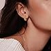 Degerde Gold Hoop Earrings for Women 14K Gold Earrings for Women Hoops Earring for Womens Hypoallergenic Lightweight Gold Hoop Earrings 13/18/22mm