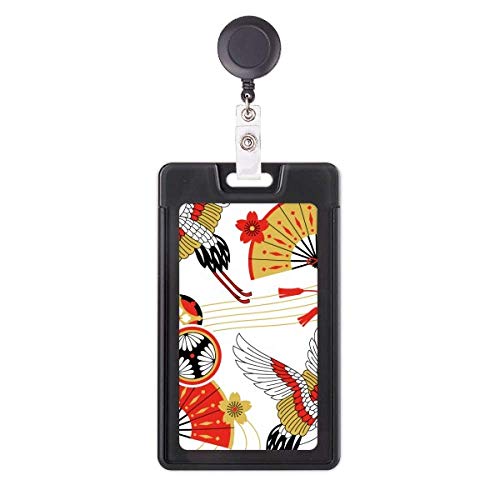 Porte-badge rétractable au motif Sakura Crane pour simplifier vos accès quotidiens à l'hôpital