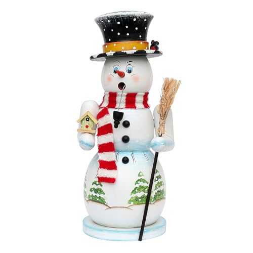 Dekohelden24 XXL Holz Rauchfigur, Räucherfigur Schneemann,...