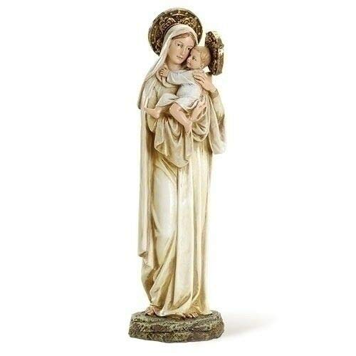 NEW 10" Mater Amabilis Mother Most Lovable Virgin Mary Child Jesus Halo Statue