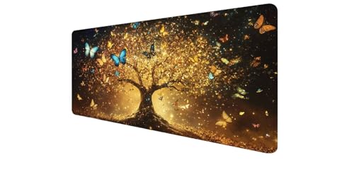 Tapis de souris papillon étanche pour éviter les taches de café sur le bureau d'ordinateur