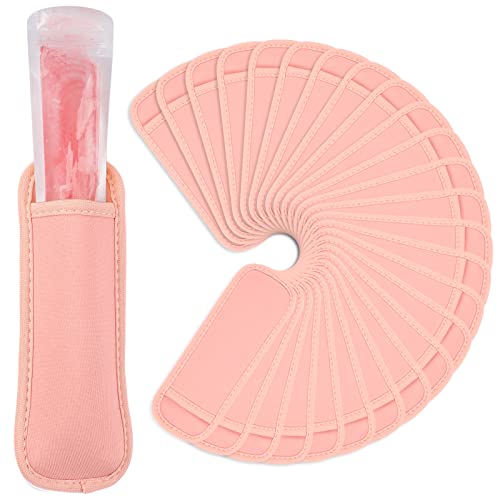 JANYUN Ice Pop Sleeves, 24 Pack Sublimation Blanks Popsicle Holder