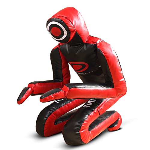Daan Mma Grappling Dummy Judo Punching Bag Dummy BJJ Sitting Position Brazilian Jiu Jitsu Submission Dummy Self Defense Training Wrestling Vinyl Dummy 6FT UNFILLED - Thumbnail 3