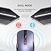VICTSING Ratón Inalámbrico Bluetooth 4.0 & 2.4G, 5 dpi Adjustables y Control...