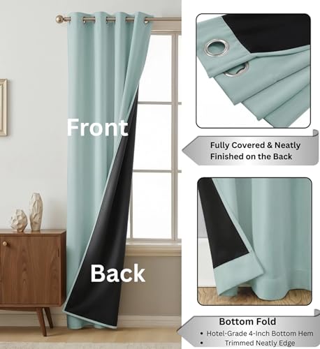 Image of Galaxy Home Decor Polyester Solid Curtain, Window - 5 Feet, Aqua, Pack of 1
