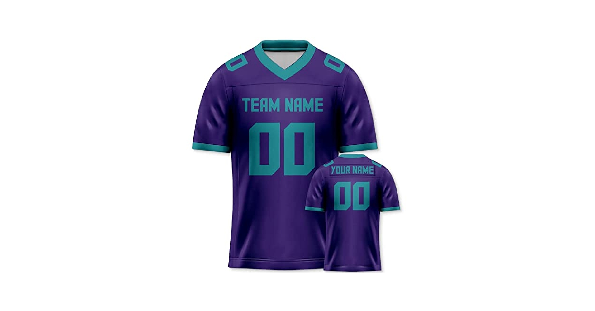 Amazon.com : Custom Purple Football Jersey Shirts Sports