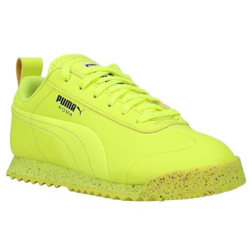 PUMA Kids Boys Roma Retro Speckle Lace Up Sneakers Shoes Casual - Yellow - Size 1.5 M2
