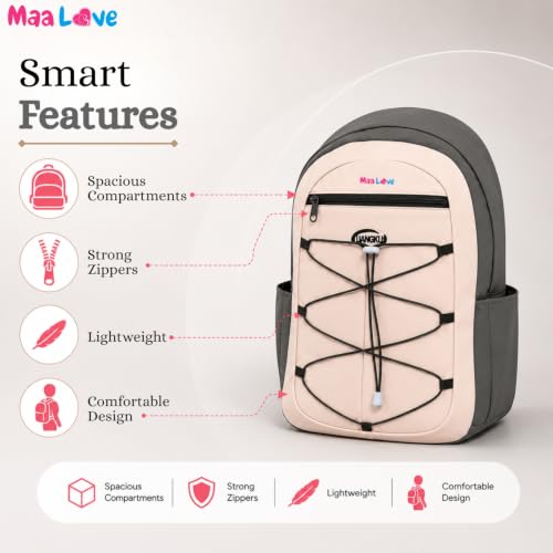Image of Cute Kawaii Plush Display Backpack for Girls - Multi-Pocket School Bag with Transparent Window, Adjustable Straps, Aesthetic Bookbag for Teens & Students