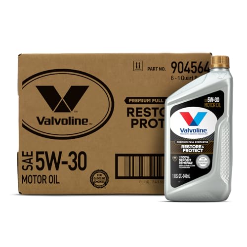 Valvoline 904564-CS Restore & Protect Full Synthetic 5W-30 Motor Oil 1 Qt, Case Of 6 cover