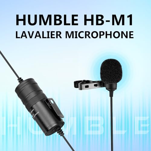 HUMBLE Lavalier Microphone - Omnidirectional Condenser Lapel Mic for 3.5 Mm Jack Android Smartphones, Camcorders, DSLRS, Ideal for Professional Interviews, & Streaming (6 MTR) Auxiliary - Image 3 thumbnail