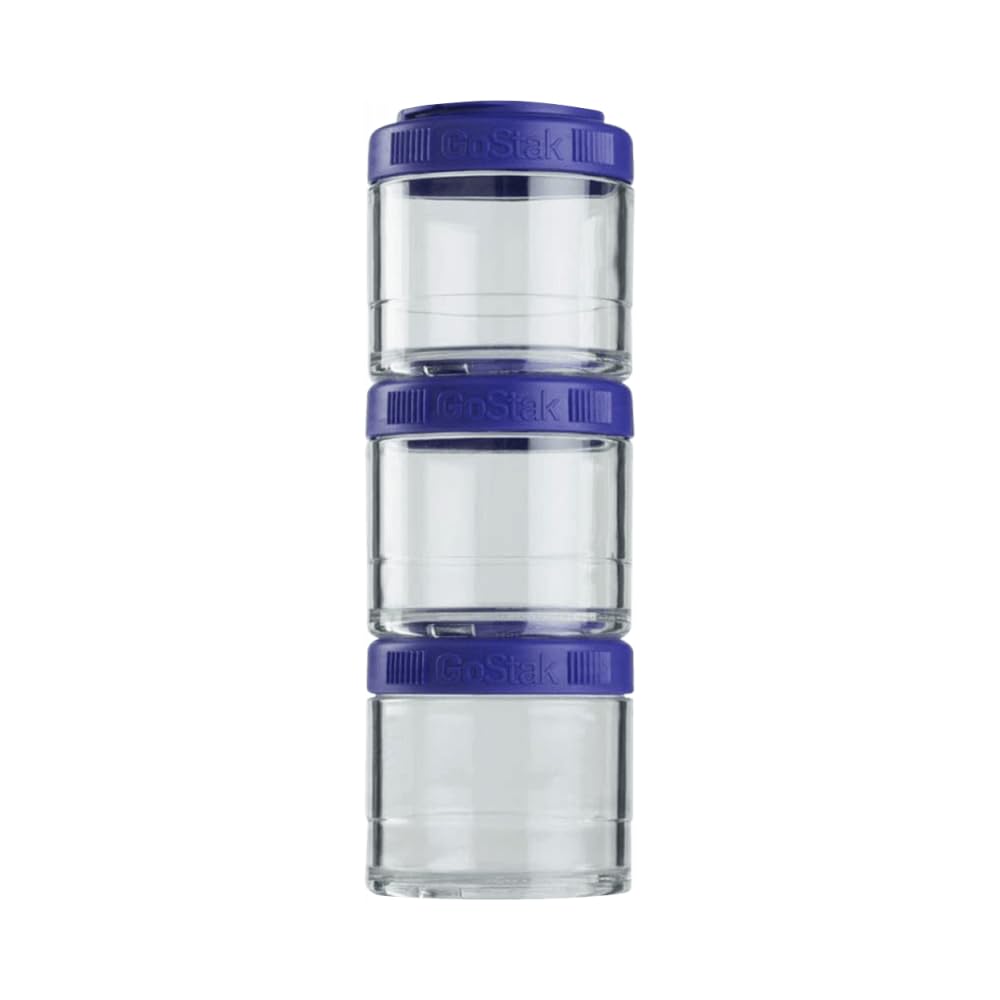 BlenderBottle GoStak 2Pak, Contenedor de suplementos alimenticios, cyan, Pak de (2x150ml) — view 12