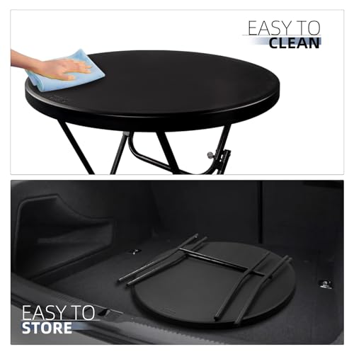 Byliable BYFCTBLACK32IN-USFBA 32In Cocktail Table Black High Top Folding Table thumb #7