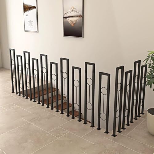 Rampe d'escalier en U Artiz blanche en fer forgé 85cm - 8