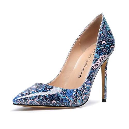 Image of Castamere Womens High Heels Pointed-Toe Slip-on Stilettos Pumps 4Inch Heel Shoes