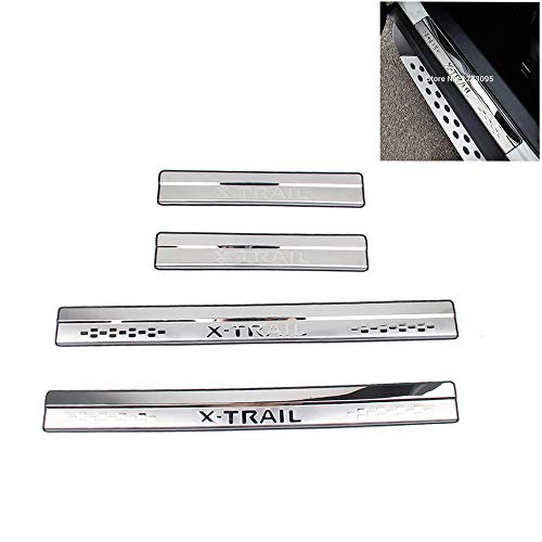 Listones de umbral de acero inoxidable para estribos protectores X-Trail T32