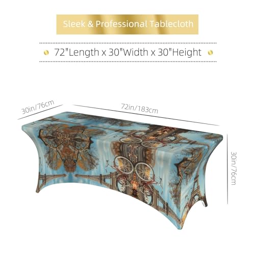 Nappe de table extensible tour Eiffel 1,8m pour banquet et mariage - 7