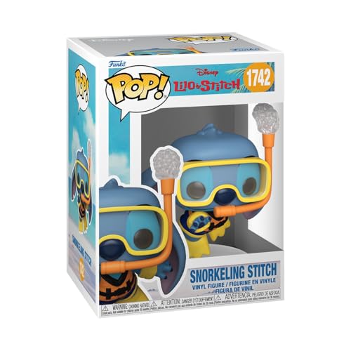 Funko Pop! Disney: Lilo & Stitch – Snorkeling Stitch - Figura de Vinilo Coleccionable - Idea de Regalo - Mercancía Oficial - Juguetes para niños y Adultos - Figura Modelo para coleccionistas