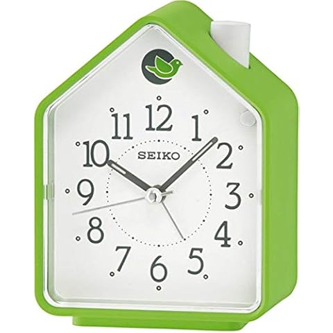 Seiko Wecker grün Kunststoff Schleichende Sekunde QHP002M Cover