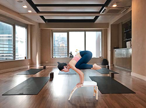 Yoga Inversion Bench Headstand Prop Upside Down Chair for Balance Training Core Strength Building Backbends Yoga Asana Practice Chair - Image 6