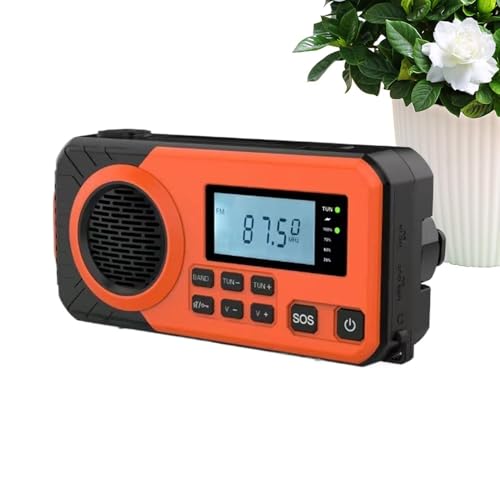 Radio solaire à manivelle contre les pannes en cas de tempêtes