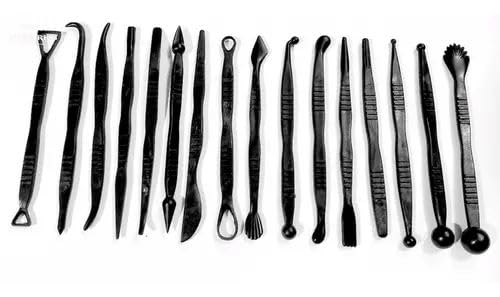 Kit Para Modelar Argila/16 Ferramentas Artesanato