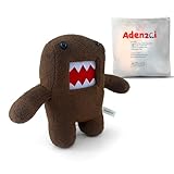Adenzai Domo Plush Toy – Soft Stuffed Animal Plushie, Domo Kun Plush Brown Cute Funny Character Plushies, Big Mini Collectible Plush Gift for Kids and Fans (Brown)