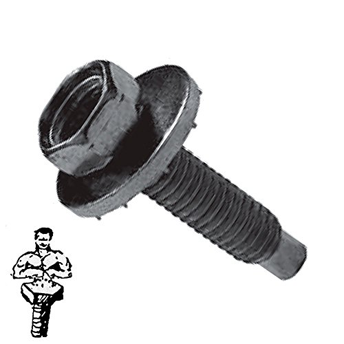 Image of BoltmanShop 5 /16 inch-18 x 1-1 /4 inch Hex Head Sems Body Bolts with Dog Point -for Ford (50pkg)