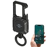 Brennenstuhl Smart Finder mit Karabiner und Flaschenöffner (kompatibel mit Apple Find My (nur iOS), Bluetooth Tracker für Gepäck, Schlüsselfinder, Koffer, Flugzeug Gadgets, USB C)