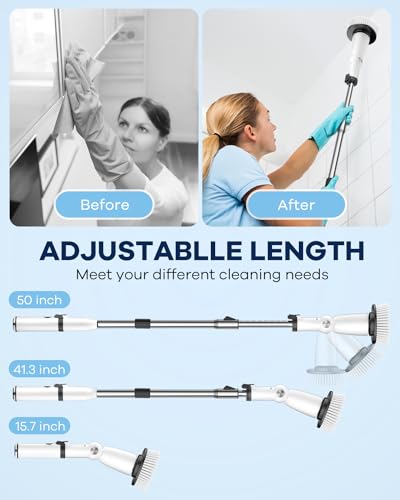 image for MABOGU Electric Spin Scrubber, 2024 New Cordless Shower Scrubber with 