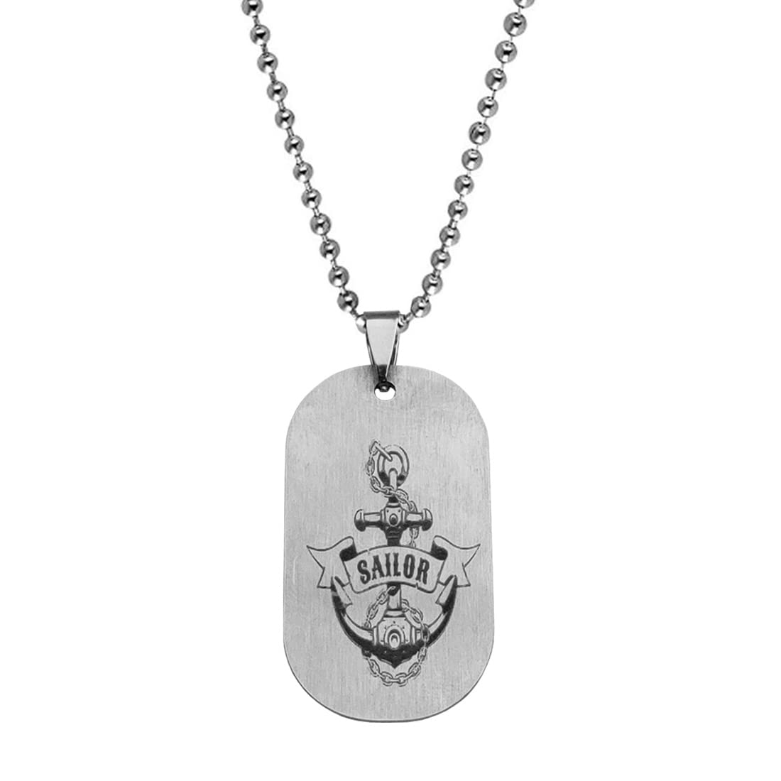 M Men Style Navy Nautical Anchor sailors Pendant with Compass Sea Charm Mens Silver Stainless Steel Pendant Necklace Chain Fathers Day Gift for Him For Men And Women SPn2022495 (B0B4W3YDR4) Amazon Price History, Amazon Price Tracker