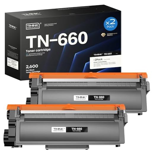 Timink TN660 Compatible Toner Cartridge Replacement for Brother TN660 TN-660 TN 660 TN630, Compatible with HL-L2300D HL-L2380DW HL-L2320D DCP-L2540DW MFC-L2700DW MFC-L2685DW Printer (2 Black Toner)