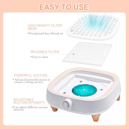 Powerful Nail Dust Collector - 130W Electric Low Noise Dust Collector miniatura 6
