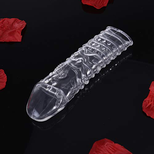EXCEART Herbruikbare Penis Mouwen Extender Crystal Silicone Uitbreiding Sex Toy Cock Vergroter Condoom Schede Vertraging… - Image 8